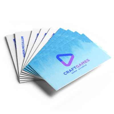 Thick and durable set of business cards