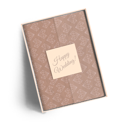 Increase brand awareness and gift appreciation with custom printed tissue paper